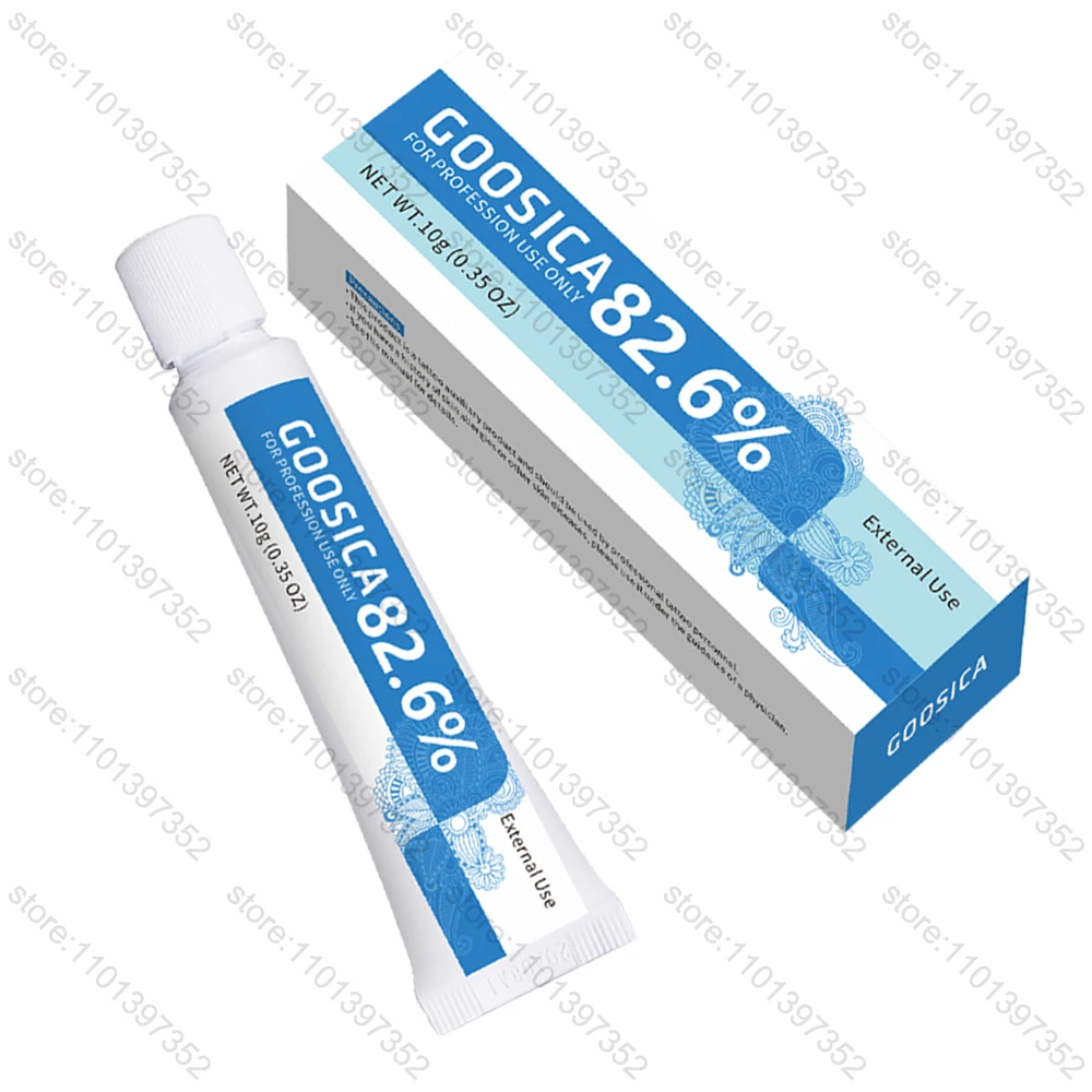 82.6% GOOSICA Tattoo Cream for Piercing Permanent makeup Body Eyebrow Eyeliner Lips Liners 10g