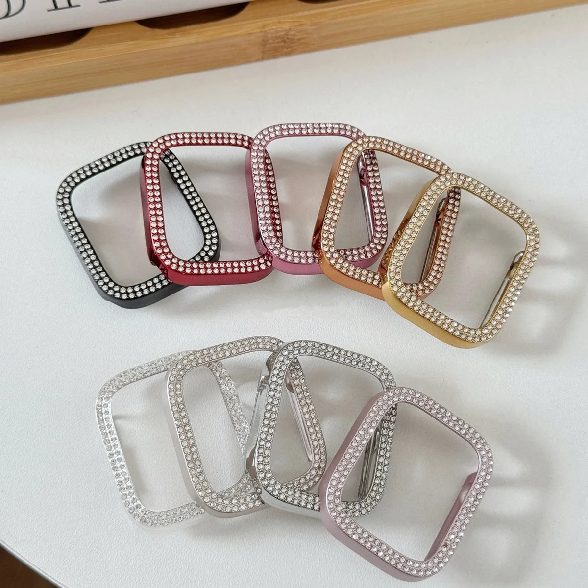 Diamond Case For Apple watch Series 10 9 8 7 6 5 SE Ultra 40mm 42mm 46mm 44mm 45mm 49 41mm Protector PC Bumper protective Cover