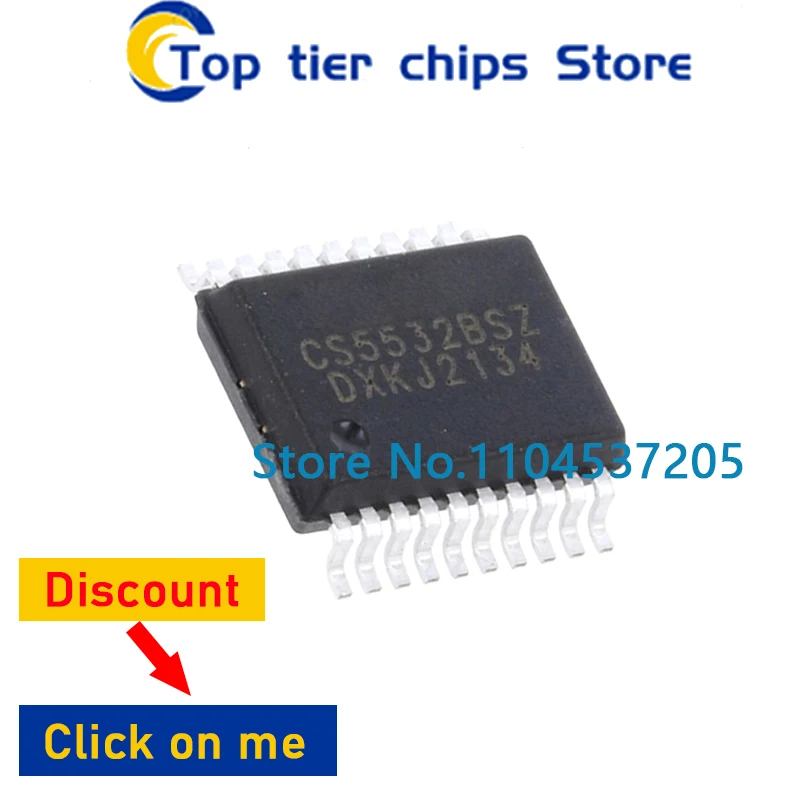 1PCS/LOT CS5532-BSZR CS5532-BSZ CS5532BSZ SSOP20 100% NEW
