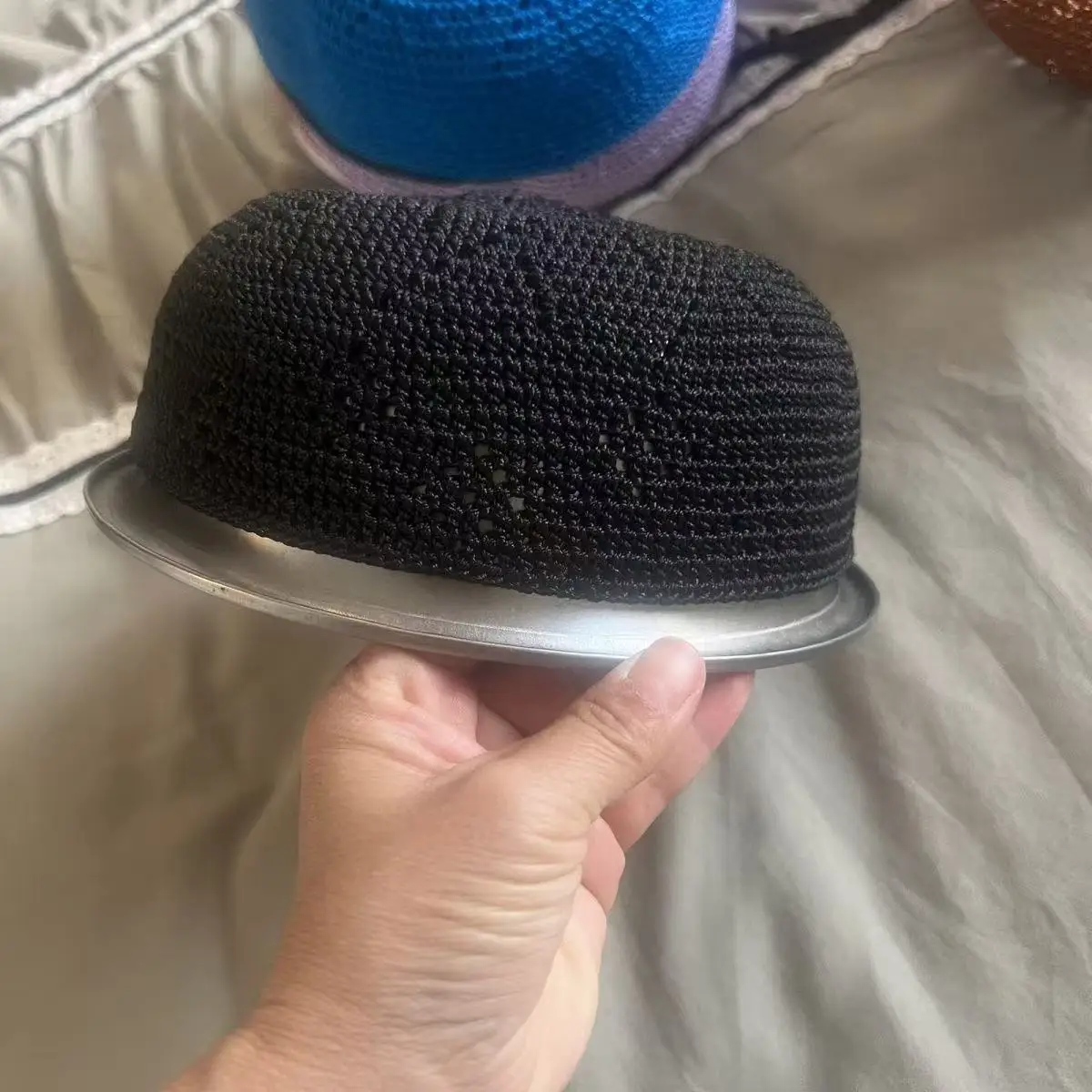 Muslim Caps For Men Clothing Skull Prayer Hat  Knitted Mesh Kufi Kippah Islamic Saudi Arabia Jewish Summer 0705