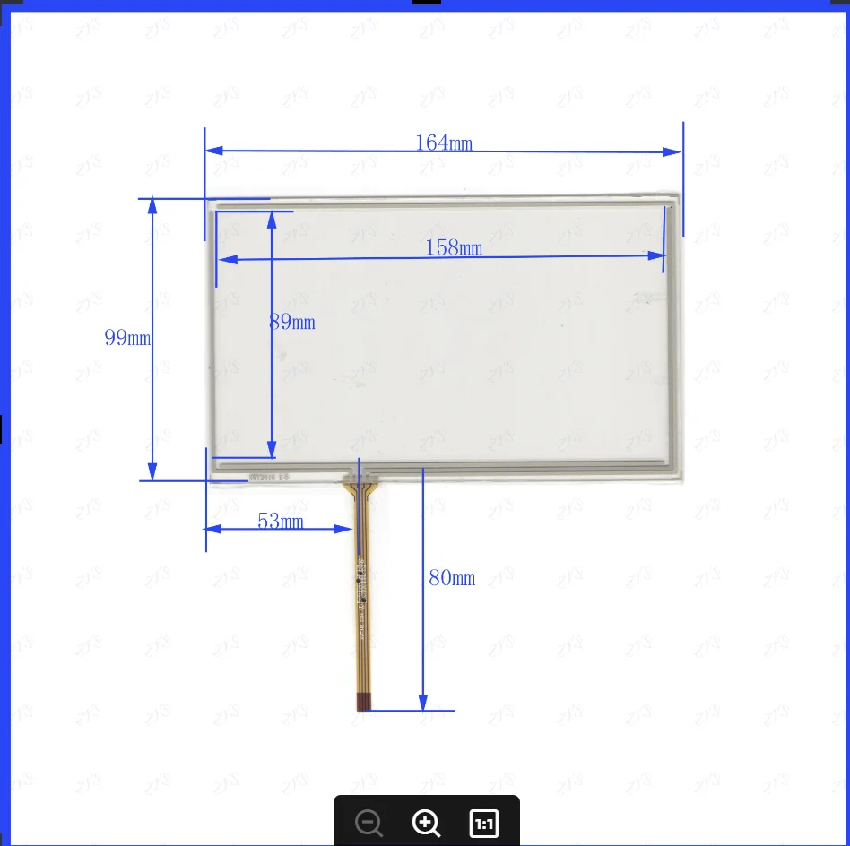 ZhiYuSun XWT2616  164*99mm  7inch 4 wire  TOUCH SCREEN   touch panel   this is compatible  164*99