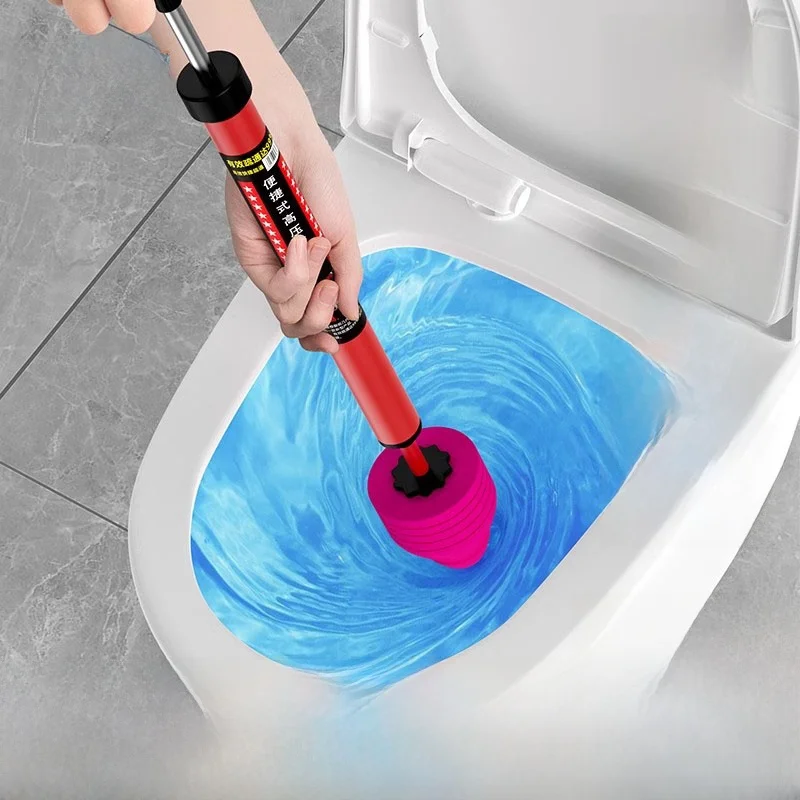 

Powerful Toilet Drain Cleaner High Prure Air Pipe Unbloer Household ential Batoom Tool Toilet Maintenance Equipment