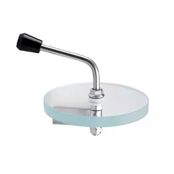 NEW Perforated Borosilicate Transparent Glass, Stainless Steel Handle With Silicone Scraper Blade For Cleaning Glass