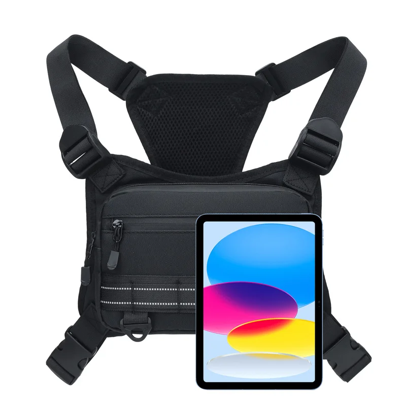 Funktionale Taktische Brusttasche Outdoor-Weste Hip-Hop Street Chest Pack Wasserdichte Atmungsaktive Paar-Tasche Sport-Rucksack – Detail 8