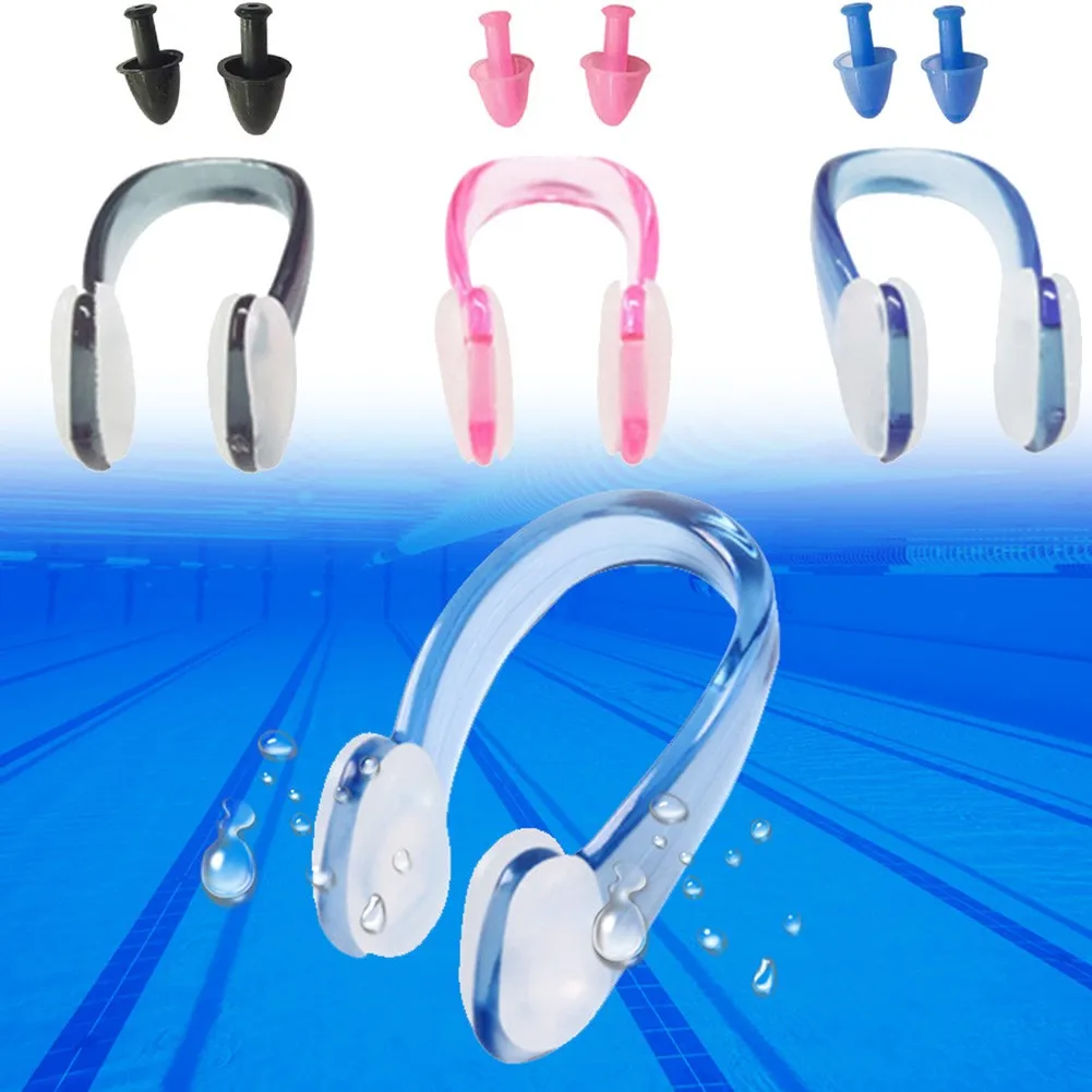 

Swim-Friendly Nose Clip and Ear Pair for Swimmers Divers Kayakers and Enthusiasts of Open Water and Pool Environments