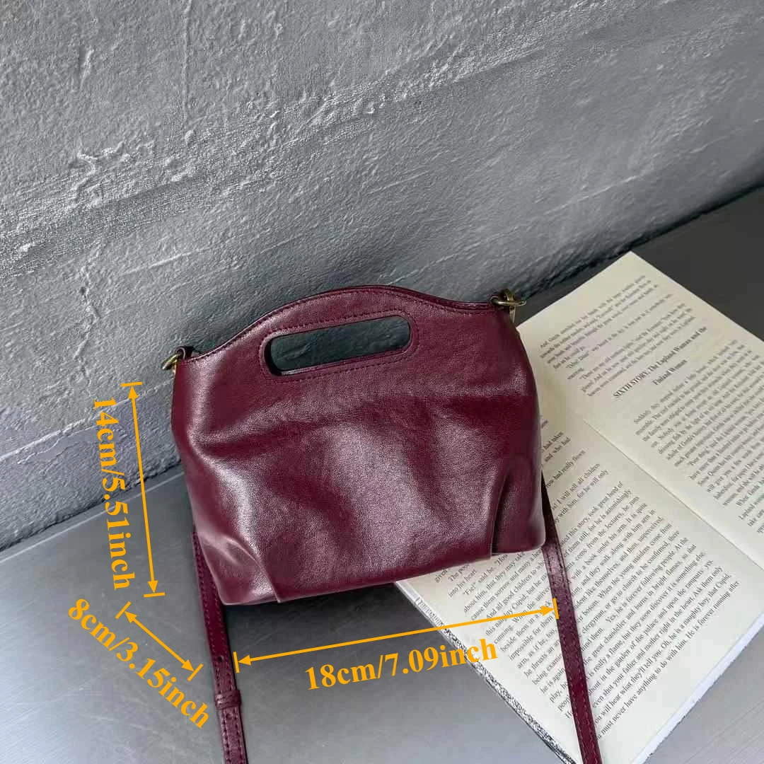 

Women's 2025 leather Strap Evening Purse - Chic Mini Square Shoulder Bag, Versatile Clutch for Banquet & Day Events