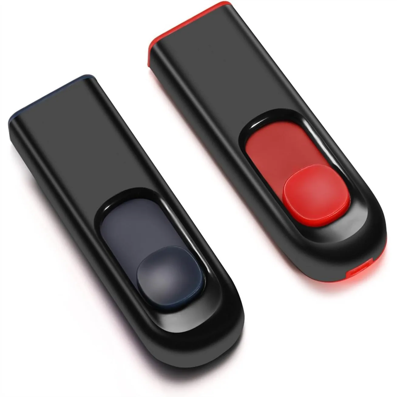 

64GB USB Flash Drive 2 Pack, Retractable Thumb Drives for Storage, Portable Memory Stick with LED Indicator