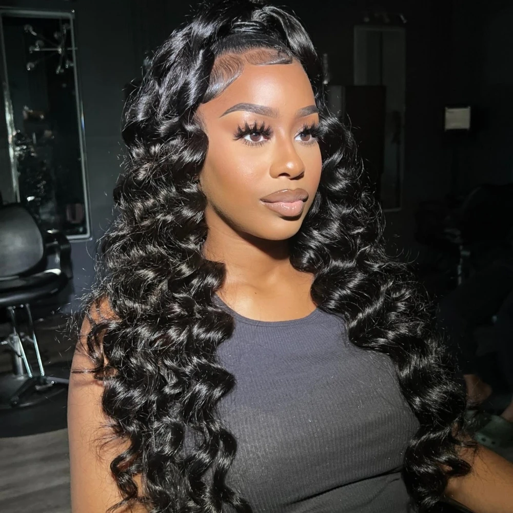 

200 Density Transparent HD Human Hair Wig 30 40 Inch Loose Deep Wave 13x4 Lace Front 13x6 Water Wave Nature Lace Frontal Wigs