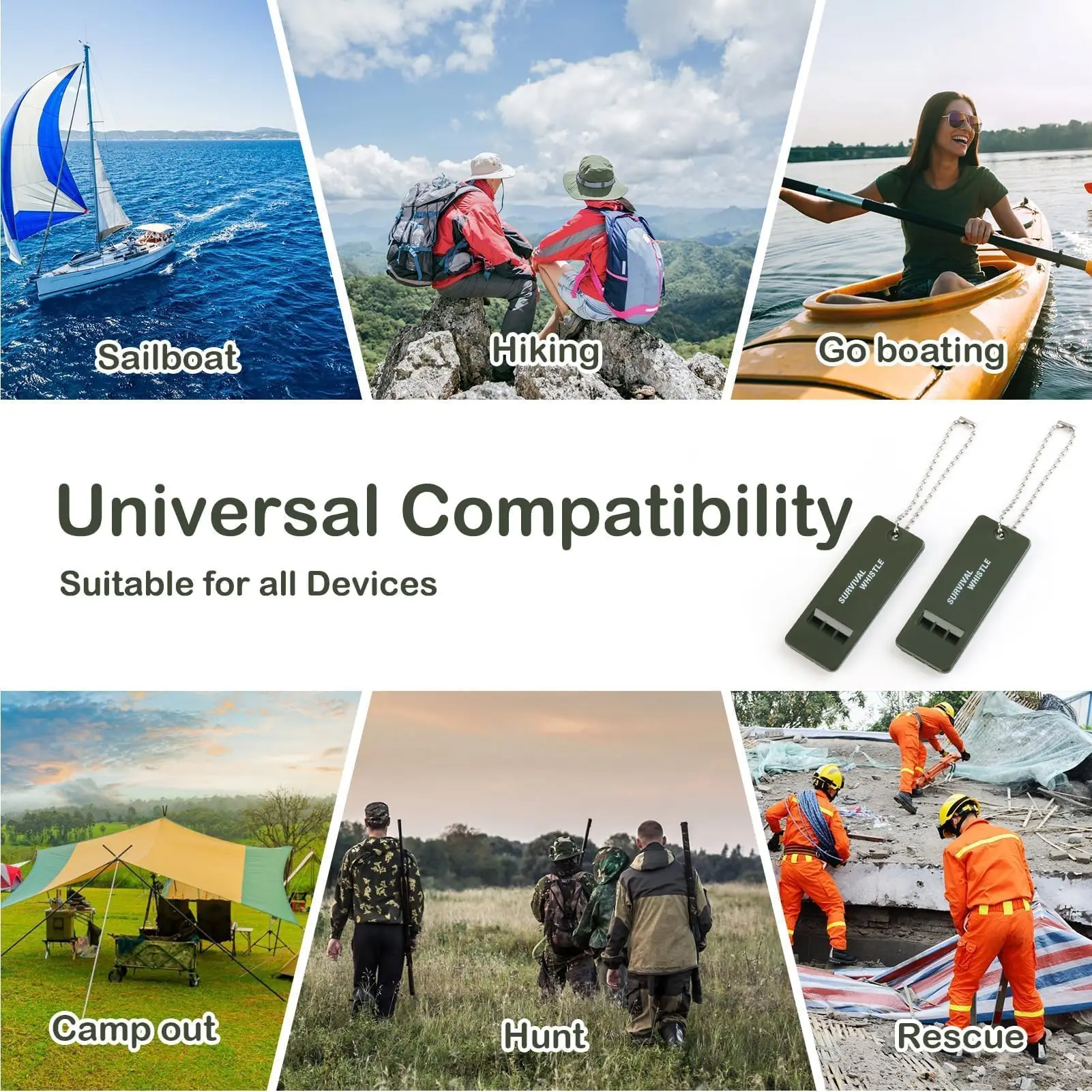 2 قطعة صفارات الطوارئ مع الحبل صافرة السلامة بقاء Shrill بصوت عال انفجار للتخييم التنزه الإنقاذ إشارة البلاستيك #5