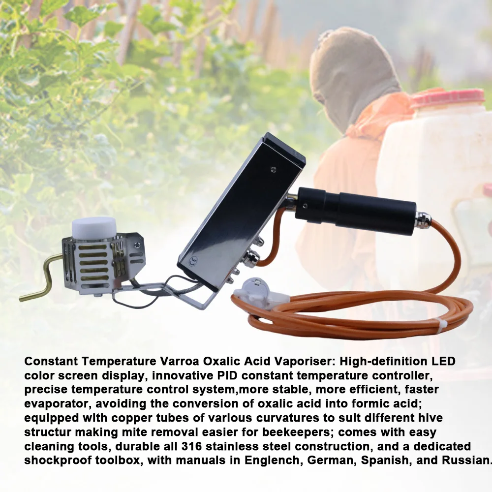 Oxalic Acid Sublimator  Beekeeping Oxalic Acid Vaporizer Beehive Varroa Mite Equipment 110V-220V Oxalique Acid Vaporizer