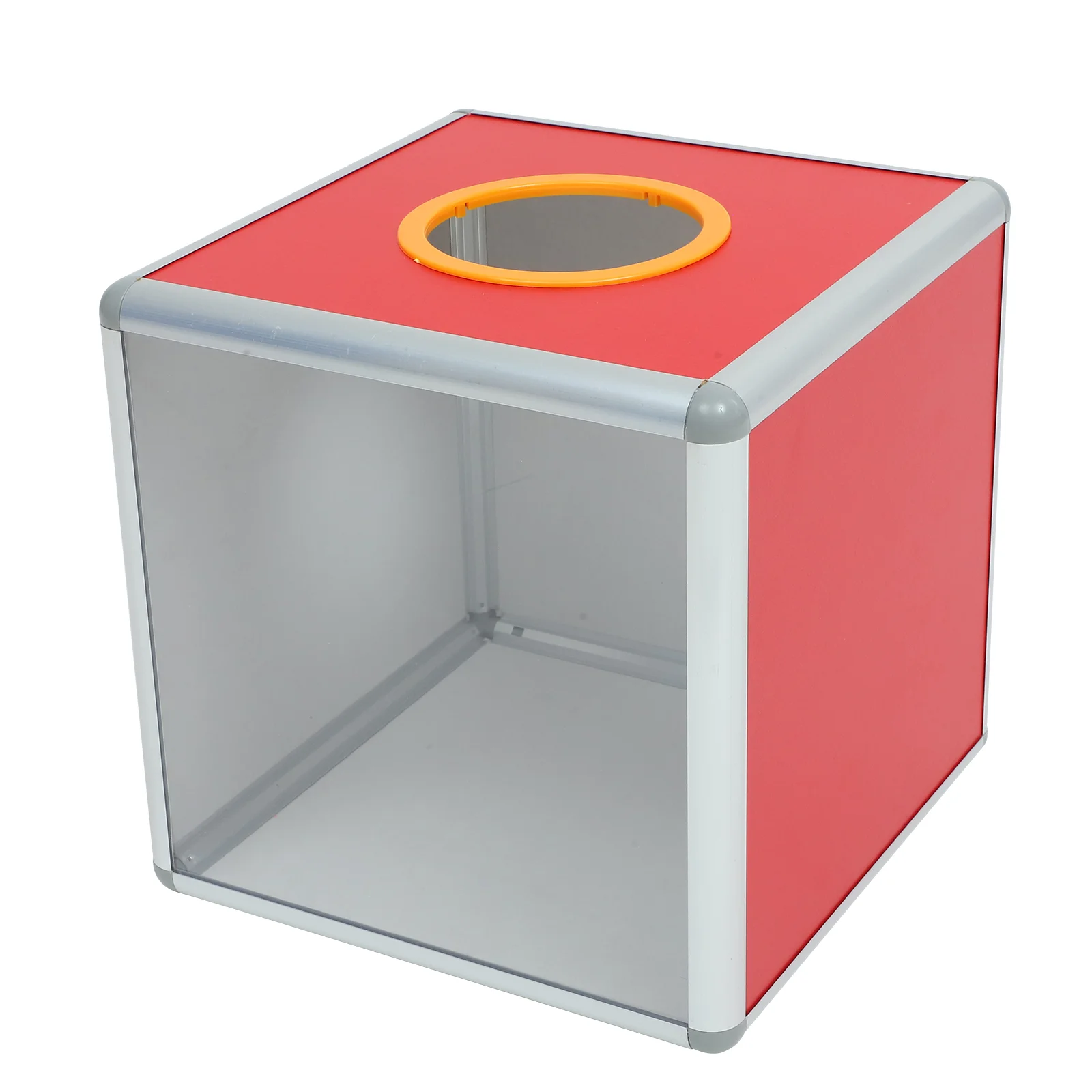 Lottery Box Ballot Suggestion Mailbox Diaper Cube Container Case Aluminum Alloy Voting Storage