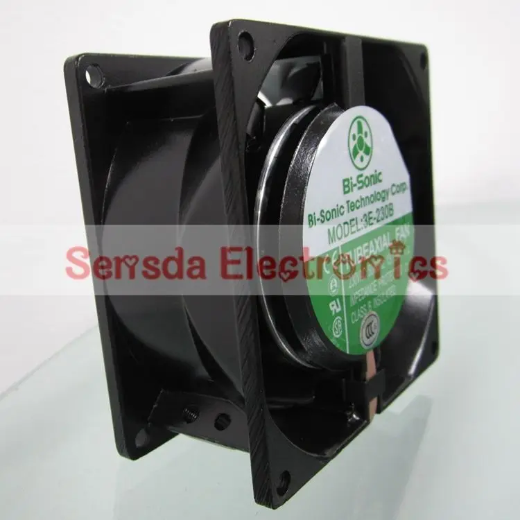 SXDOOL 3E-230B 8038 230VAC Full Metal High Temperature 80mm 3100RPM Case Fan