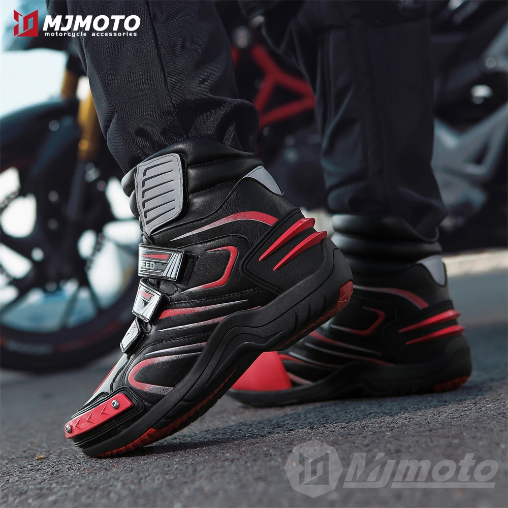 New Motorcycle Riding Boots Anti-collision Motorcycle Equipment Male Rider Motorbike Chopper Cruiser Outdoor Racing Shoes