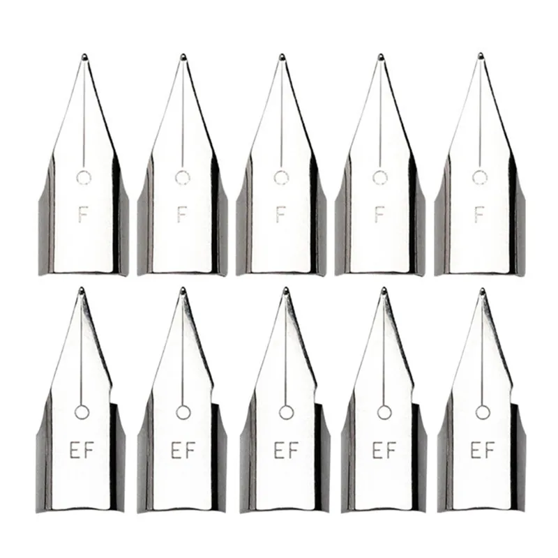 5 Pieces For Iridium Pen Nibs Replacement Straight Pen Nib Fit For Most Fountain Pens 0.5mm 0.38mm Optional For Kids Adult Gift