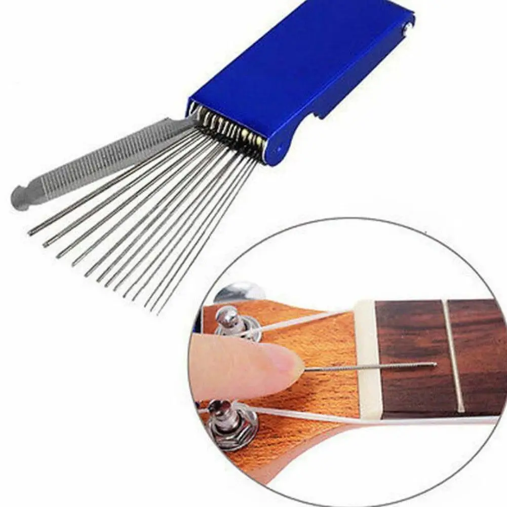 Stringed Instruments Saddle Filing Luthier Repair Tool Guitar Nut Files Set Fret Crowning Slot Grinder Slotting File Kits