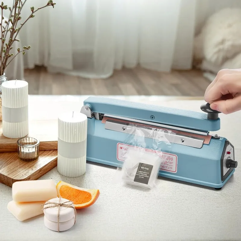 

Impulse Sealer 8 inch, Manual Heat Sealer Machine for Plastic Bags