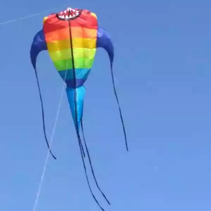 Cerf-volant gonflable en forme de mer, grand jouet coloré, pour la pêche en plein air