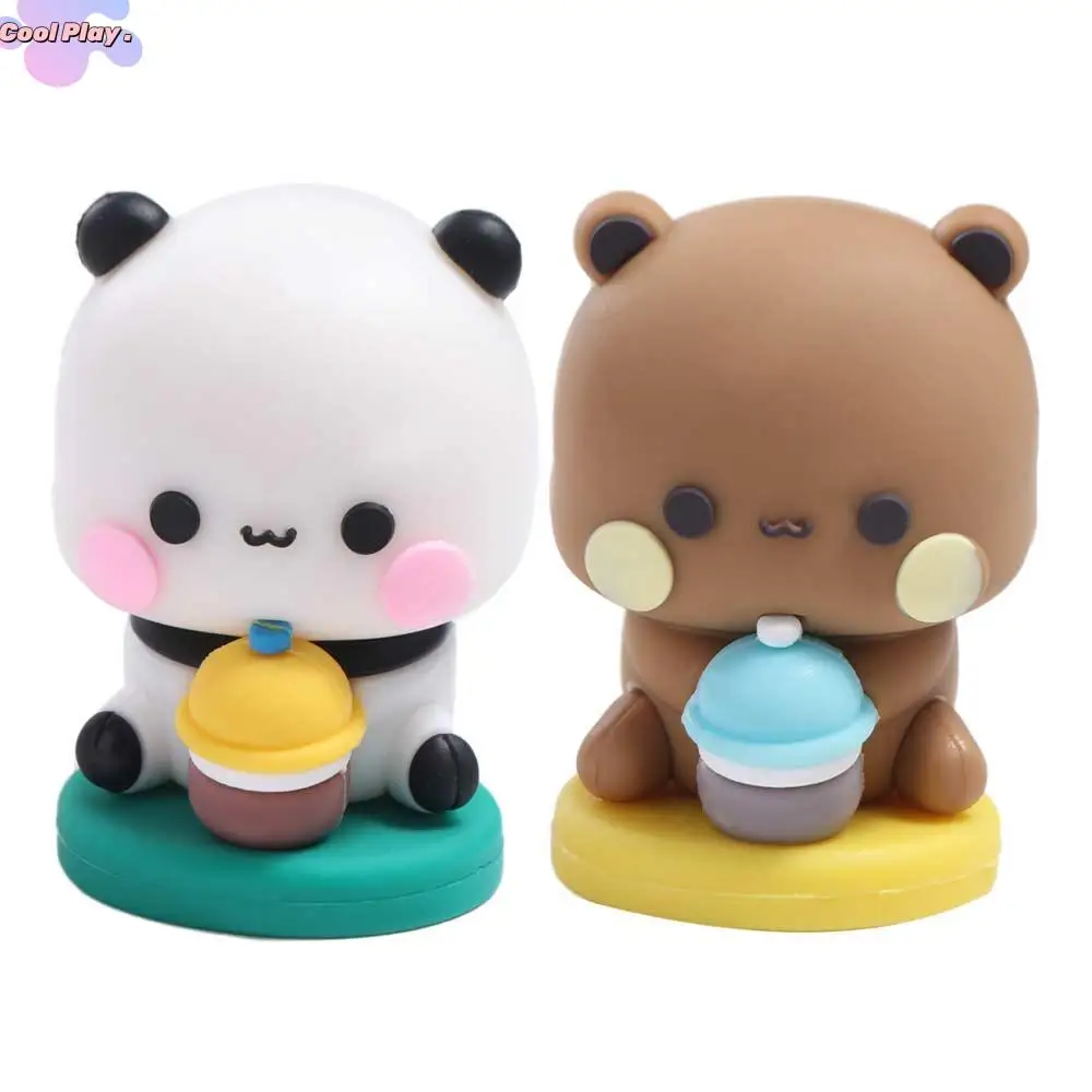 Anime Figure Bubu Dudu Panda Bear Figure Panda Collectible Bubu Figurine Model Doll Cartoon Bear Bear Toy Figurines