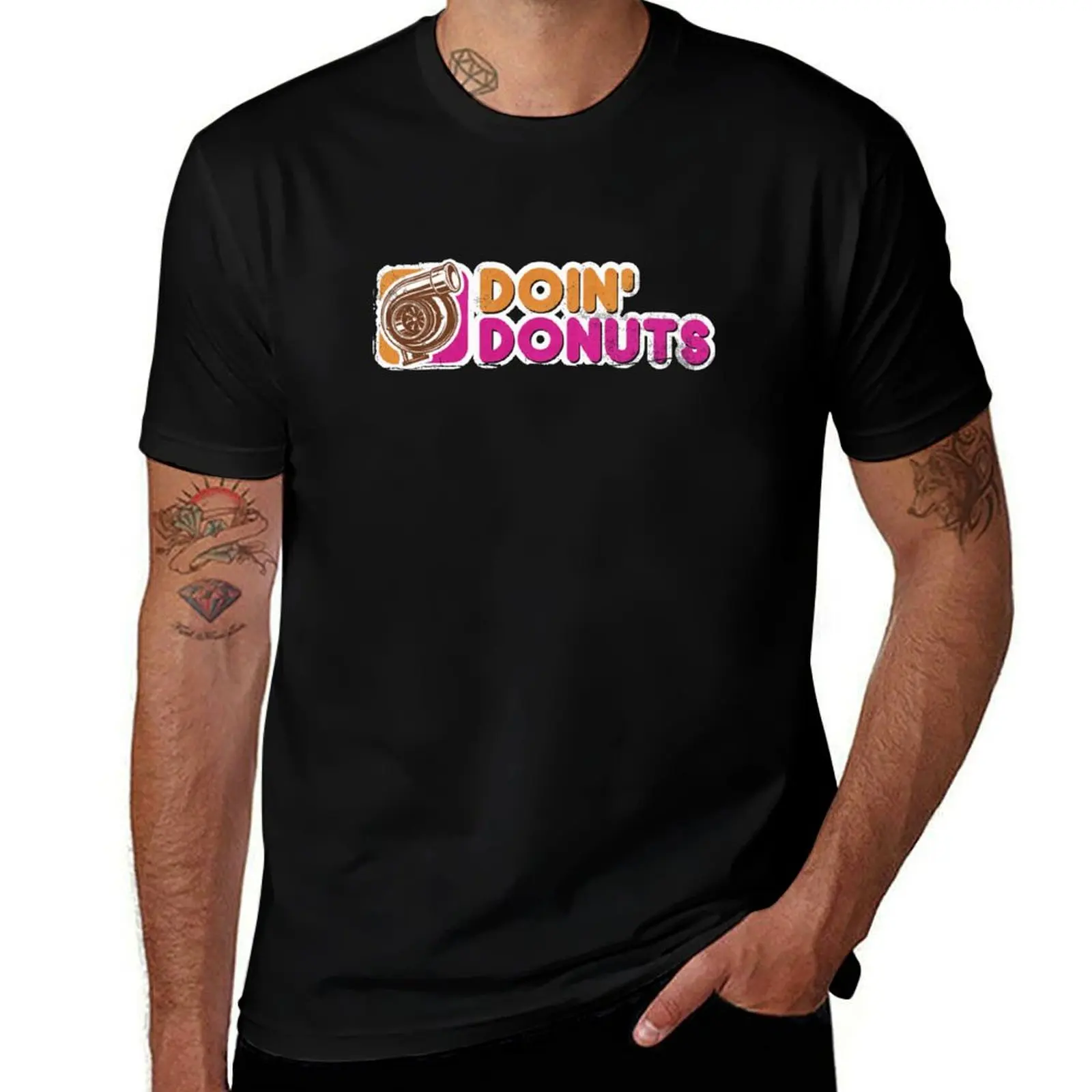 

Doin' donuts funny drift racing shirt T-Shirt t shirt man cotton man t shirt summer
