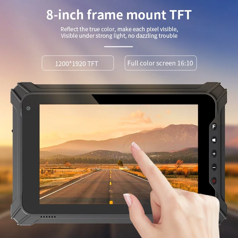 NEW 8 Inch Supports Quad Core CPU 8gb ram 1200*1920 Screen Resolution with 2d Scanning Industrial Rugged Win Tablet
