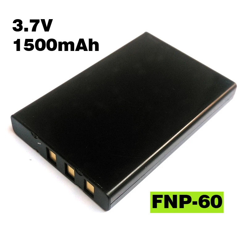 Bateria da câmera FNP-60 3.7V 1500mAh para CMOX D-I2398 D-X3388 A-m3998T A-i2688T