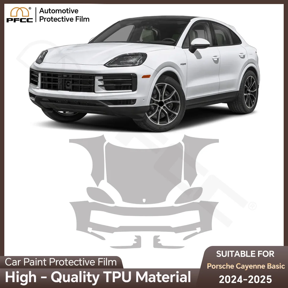 

For Porsche Cayenne Basic 2024 2025 TPU Paint Protection Film Clear Bra Pre-cut PPF Car Body Anti-Scratch Resistant Repairable
