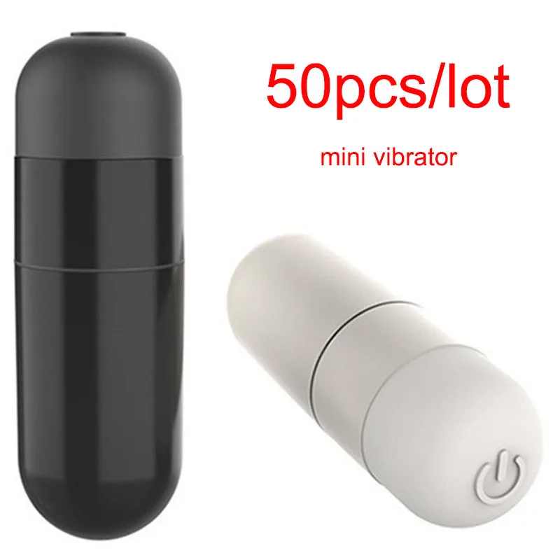 50pcs/lot Mini bullet massager vibrator for masturbation home outdoor love egg wholesale sex toys for women