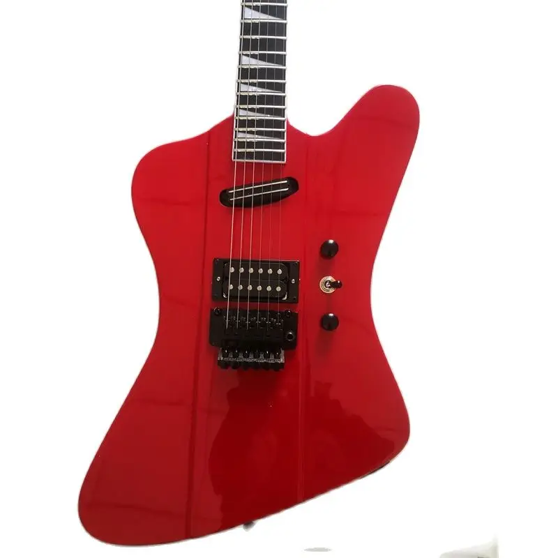 Electric Guitar with Bidirectional Tremolo Bridge, Classic Made, Red Profitted, Can Be Customized in Any Color