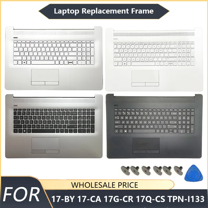 

For HP 17-BY 17-CA 17G-CR 17Q-CS TPN-I133 New US Keyboard Laptop Palmrest Upper Top Case Backlight Replacement Keyboard with ODD