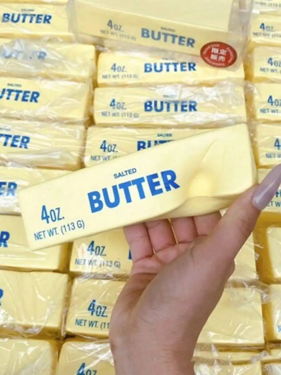 

Slow-rebound butter toast for stress relief — soft, squeezable, elastic cheese sticks that ease anxiety and delight as festive g