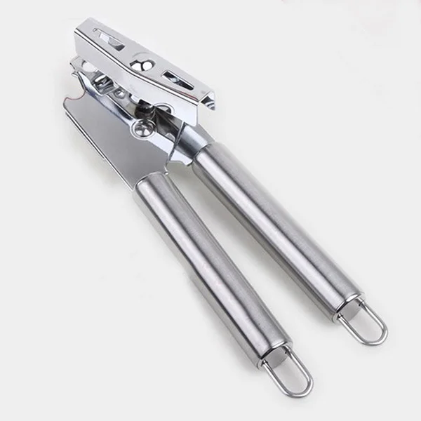 

Stainless Steel Can Bottle Jar Lid Opener Heavy Duty Manual Kitchen Tool Portable Sharp Cutter Can Opener