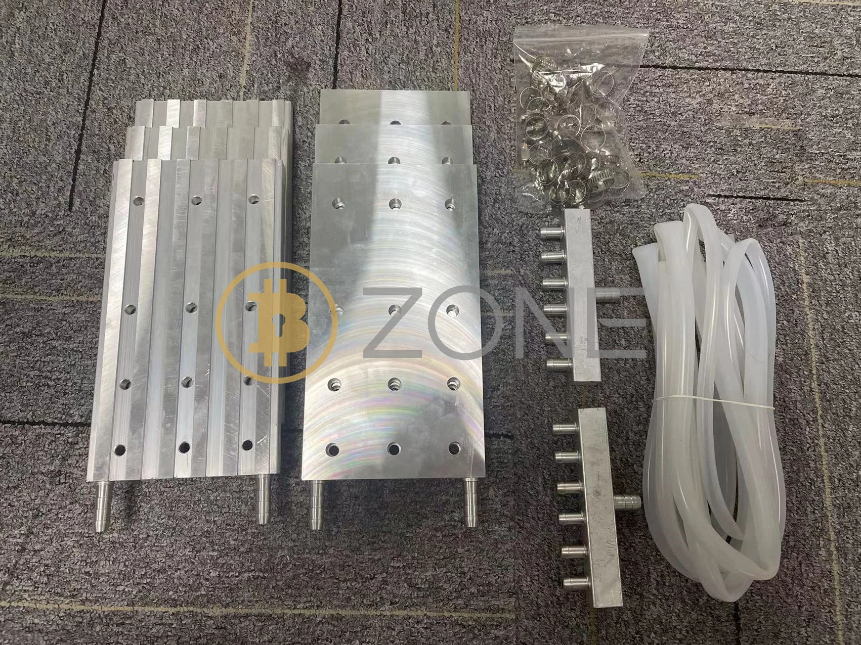 Imagem -03 - Atualizado Water Cooling Plate Dissipador Adequado para Antminer S19 S19pro T19 S19jpro Liquid Cooling Alumínio Block Radiator Mais Novo