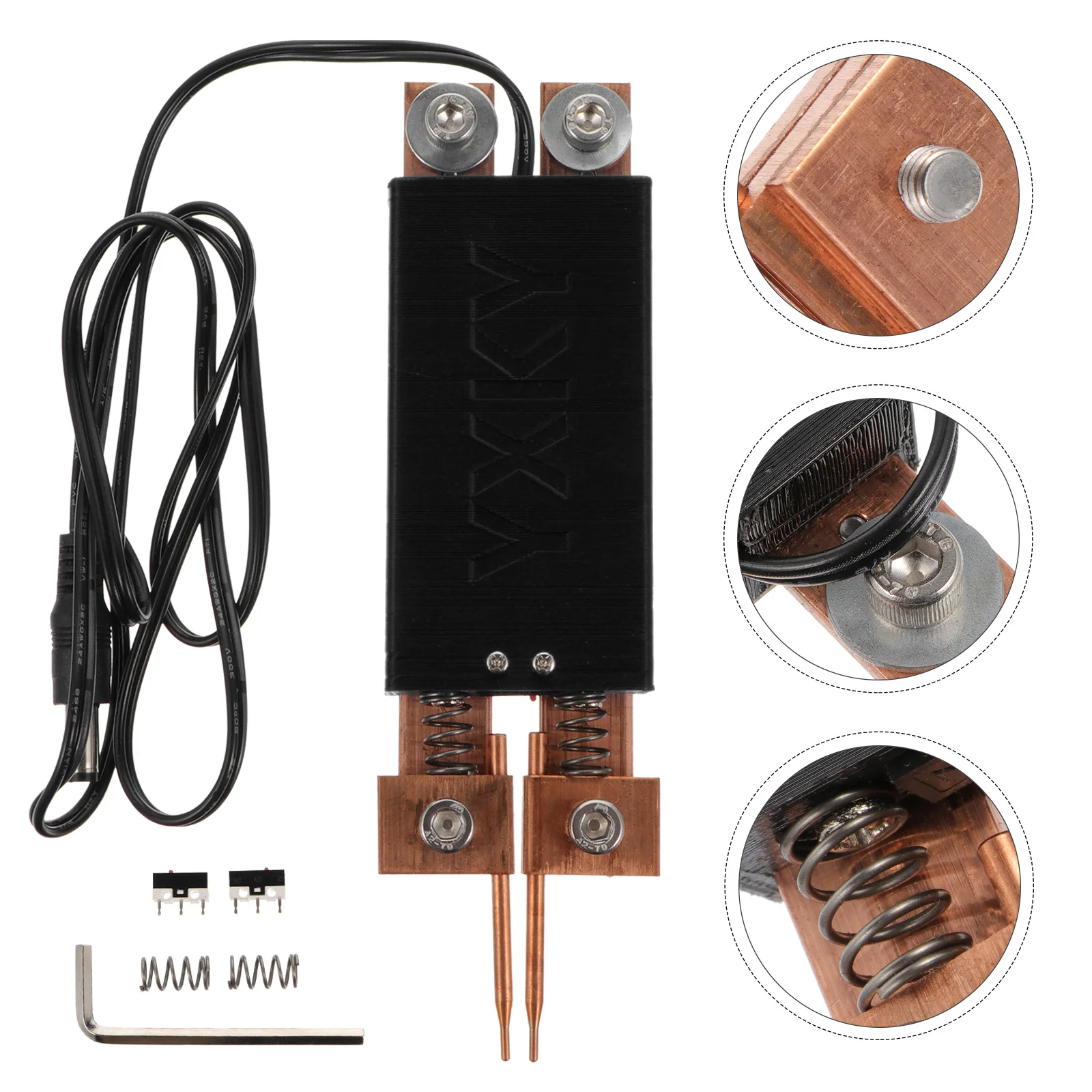 

Handheld Spot Welder Pen Heavy Duty Wear Resistant Spot Welding Machine Tool for DIY Projects Built-in Support Compact