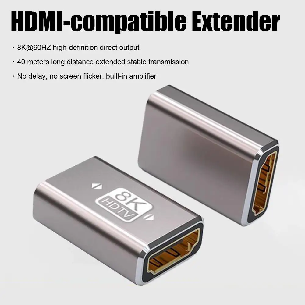 HDMI 2.1 مهائي كابلات 90 درجة الزاوية اليمنى ذكر إلى موصل سالب 4K 8K HDMI موسع للتلفزيون عصا الكمبيوتر المحمول