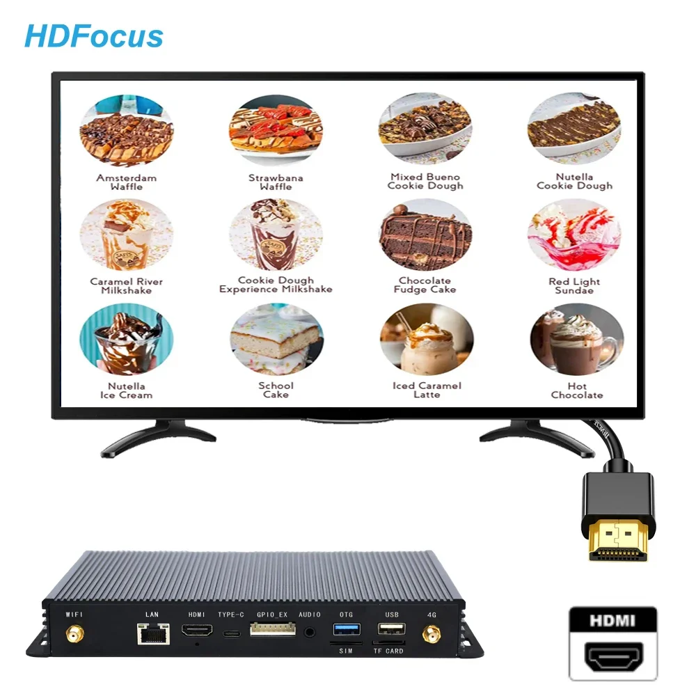 

2025 Hot Rk3288 Android Hd 4k Commercial Media Player Digital Signage Advertising Box For Ad Display