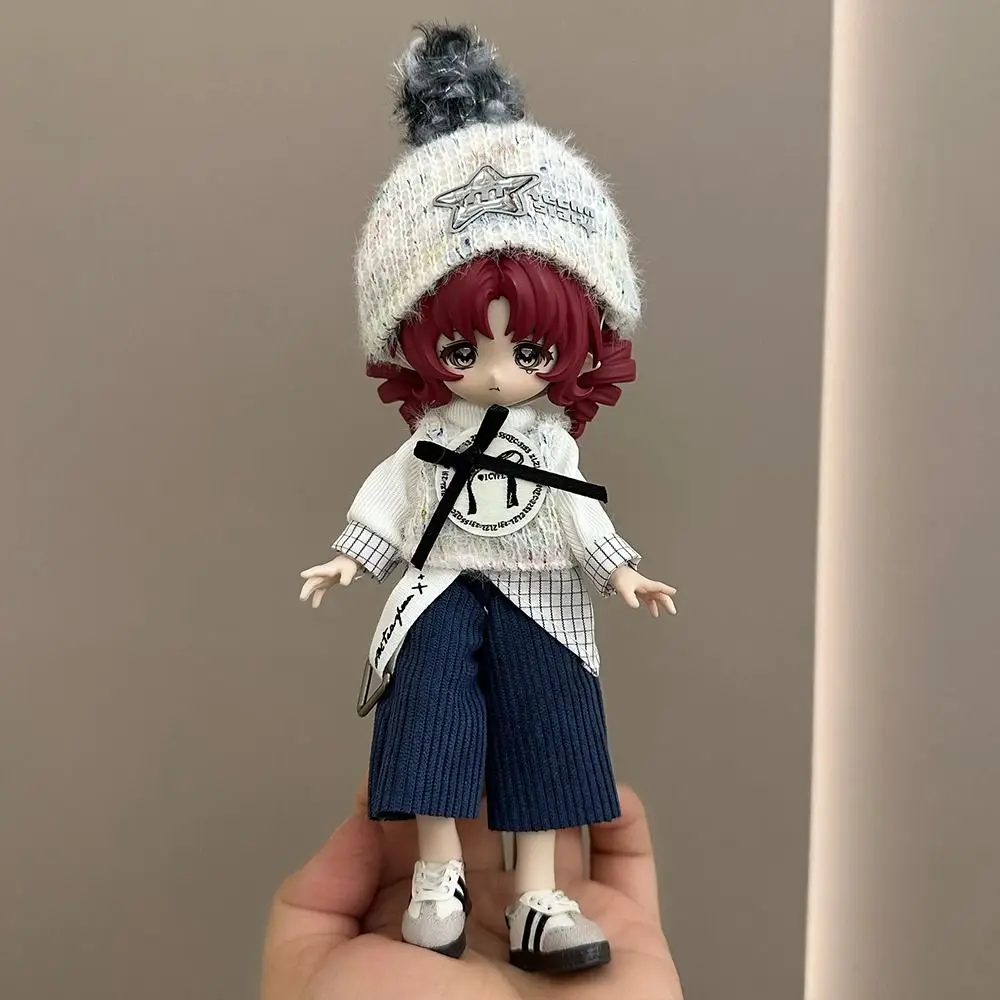 Dress Up Set Material OB11 Doll Clothes Rabbit Ears Hooded Cloak BJD Doll Clothes Bear Ears Doll Accessories Doll Dress Up
