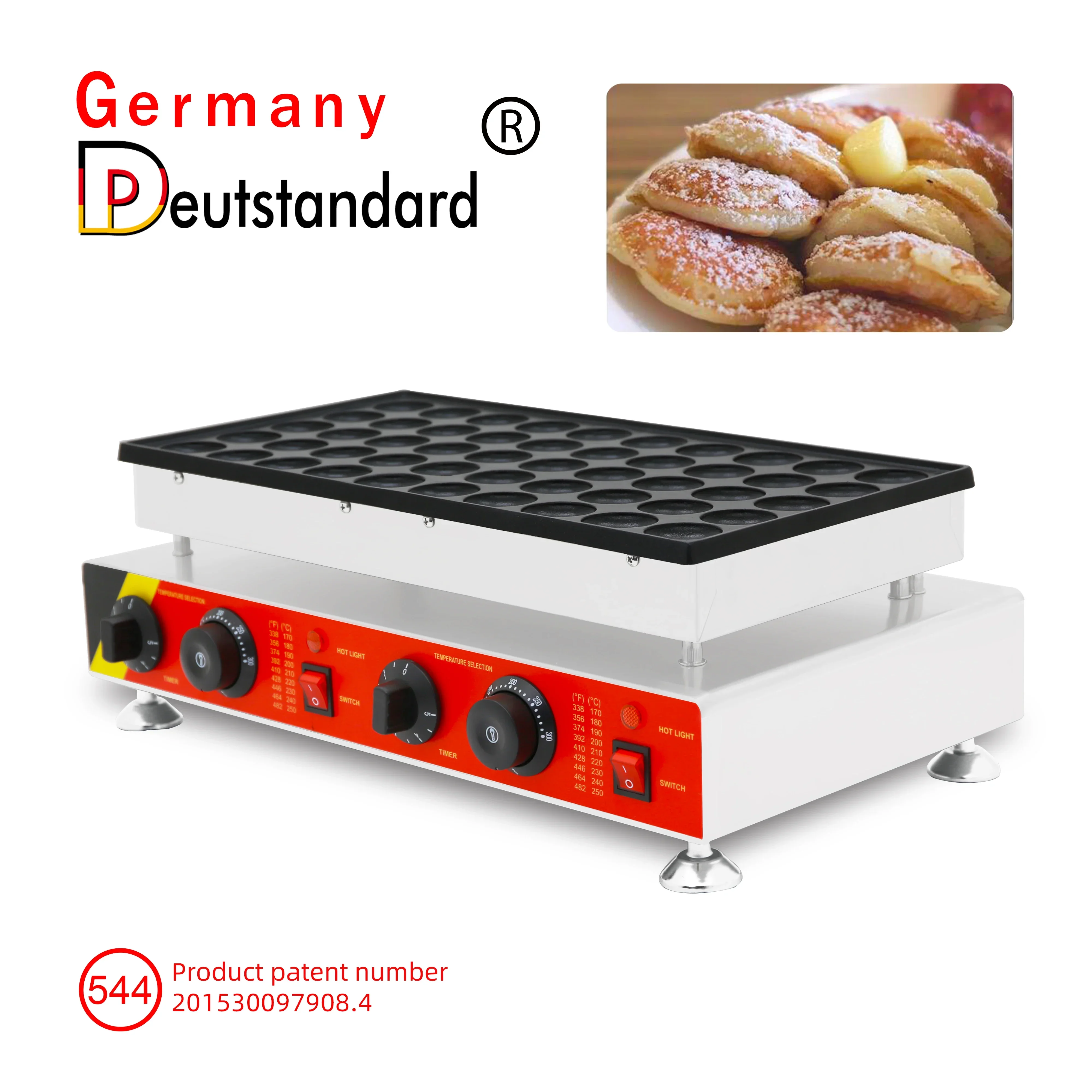 حار بيع آلة الوجبات الخفيفة 50 ثقوب صانع الفطائر الصغيرة