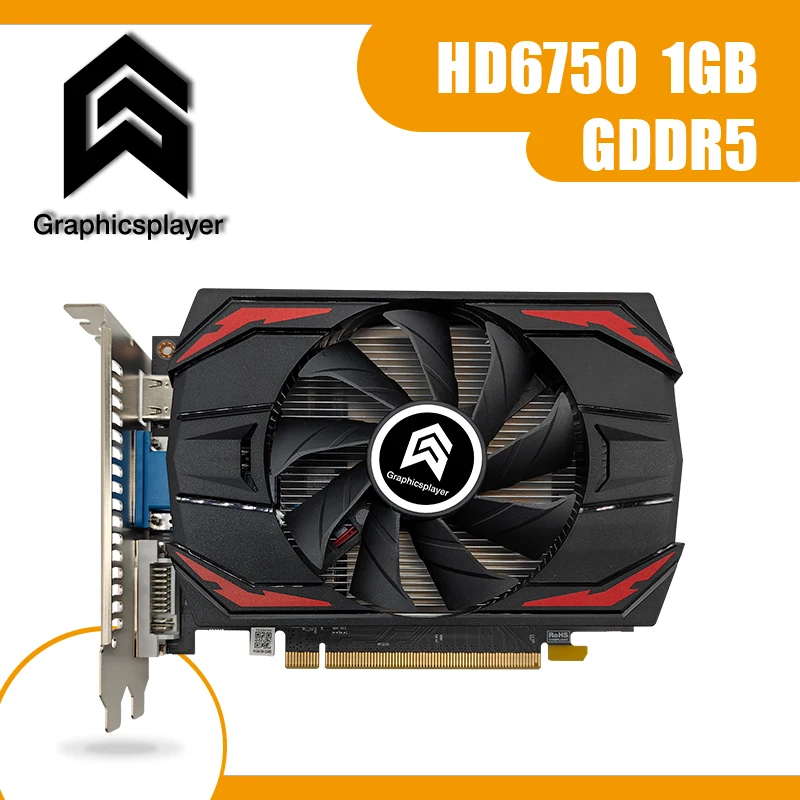 Graphics card HD6700 Series 1GB / 1024MB 128BIT GDDR5 Video Card VGA for AMD ATI