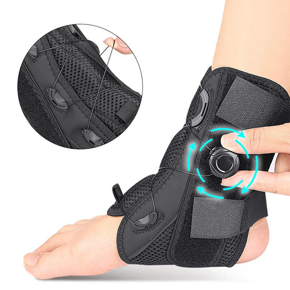 Ankle Sprained Support Brace Rotating Aluminum Plate Ankle Splint Stabilizer Protector Sprained Ankle Injury Recovery Achilles