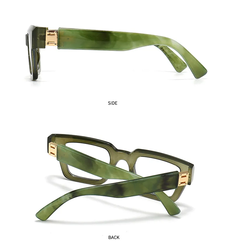 Marke Design Retro Lesebrille für Mann und Frauen Mode Luxus Beine Große Größe Quadratische Presbyopie Brillen Dioptrien 0 bis + 6,0 – Detail 18
