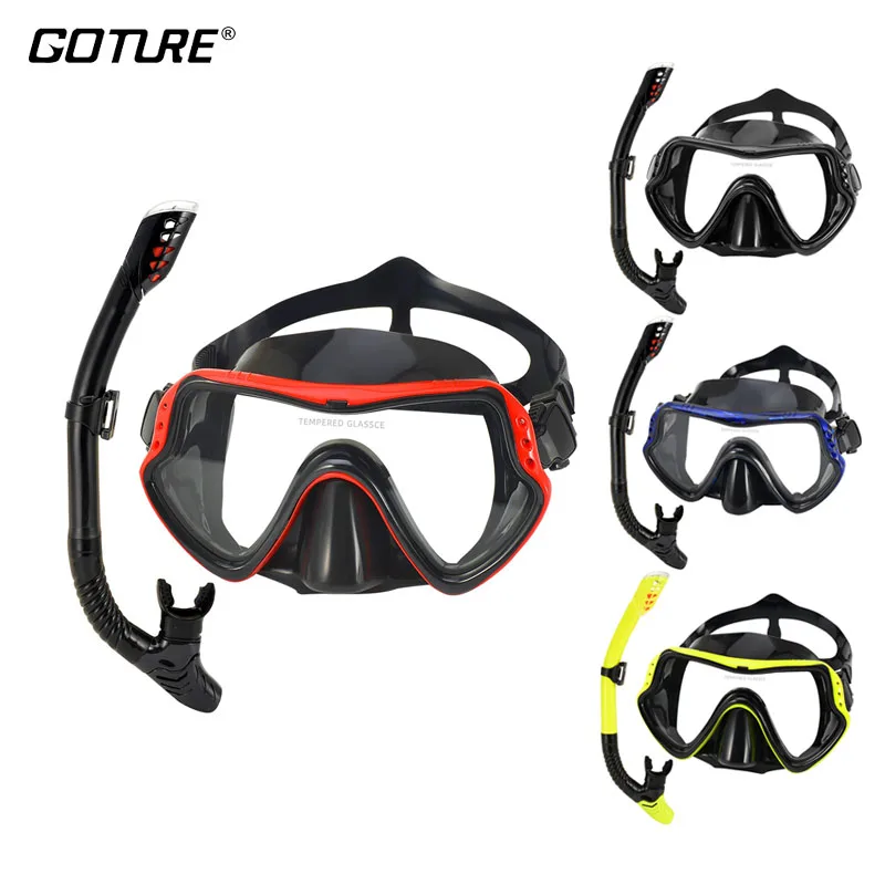 

Professional Snorkel Diving Mask and Snorkels Goggles Glasses Diving Swimming Breath Tube Set Snorkel Mask Swimming Equipment