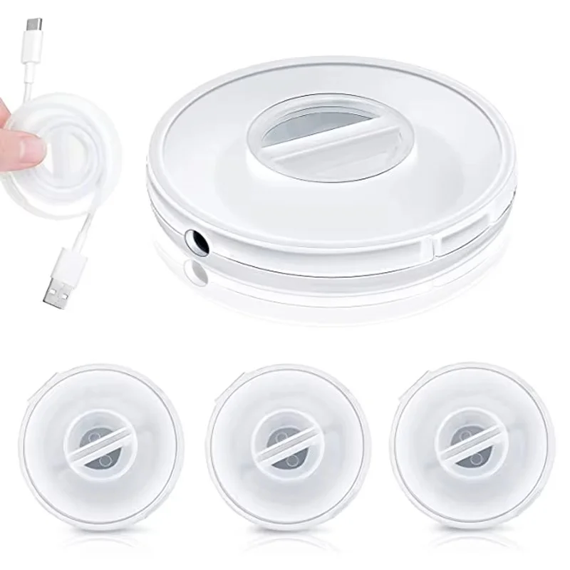 Portable Transparent Phone Cable Organizer Earphone Charger Cord Management Line Storge Holder Box USB Data Line Bobbin Winder