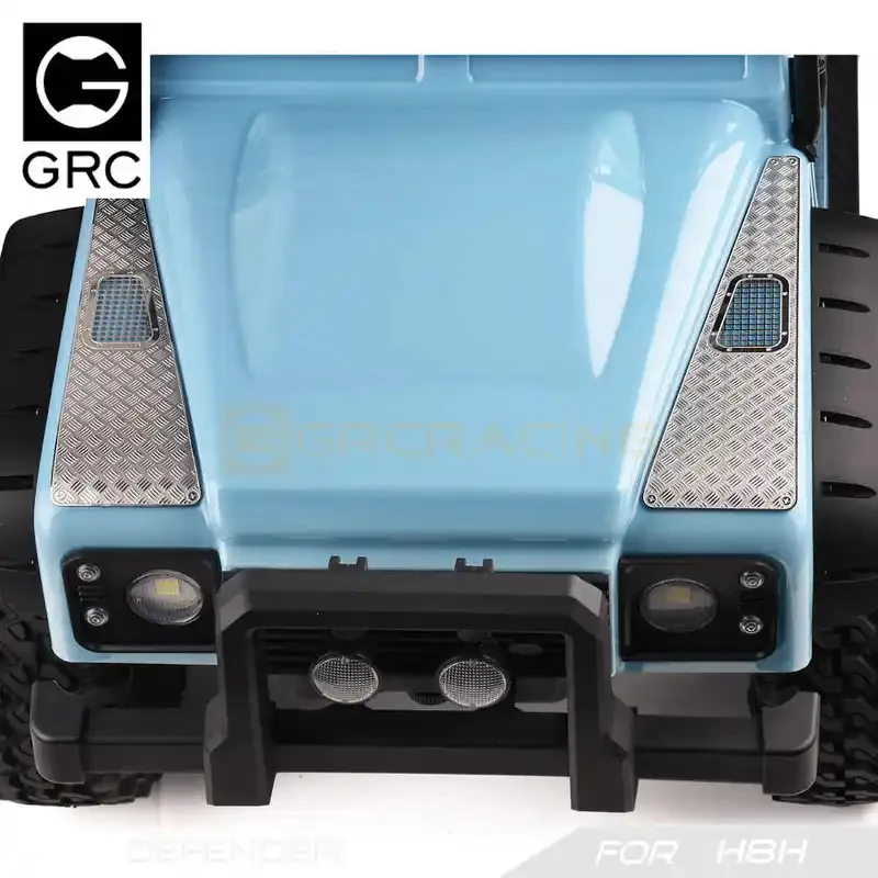 GRC H8H accessoires capot de défense feuille décorative B Simulation coque de voiture tôle acier inoxydable #     G190BS/BB