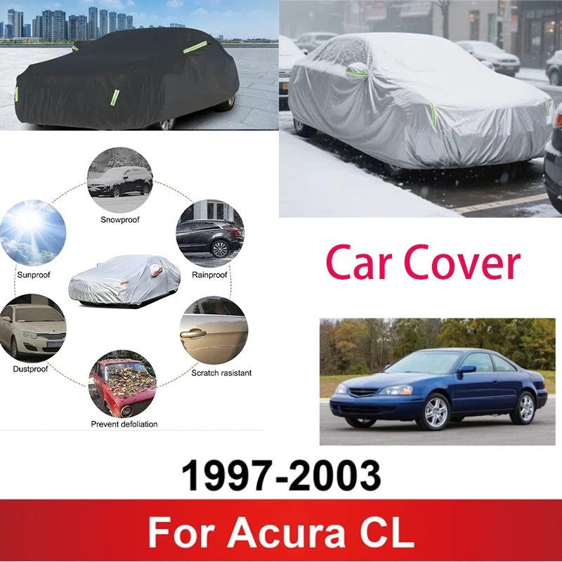 

for Acura CL 1997-2003 1998 1999 2000 Full Car Covers Outdoor Sun Anti UV Rain Snow Dust Protection Oxford Cloth Accessories