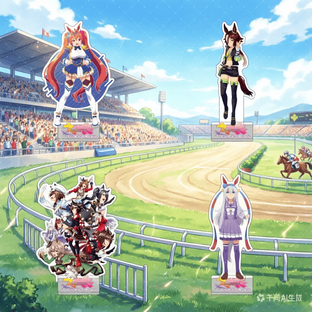 Uma Musume Pretty Derby Anime – Ornements en acrylique, porte-clés Oguri Cap, Clear Bliss, Agnes Tachyon, Silence Suzuka – Cadeaux pour fans