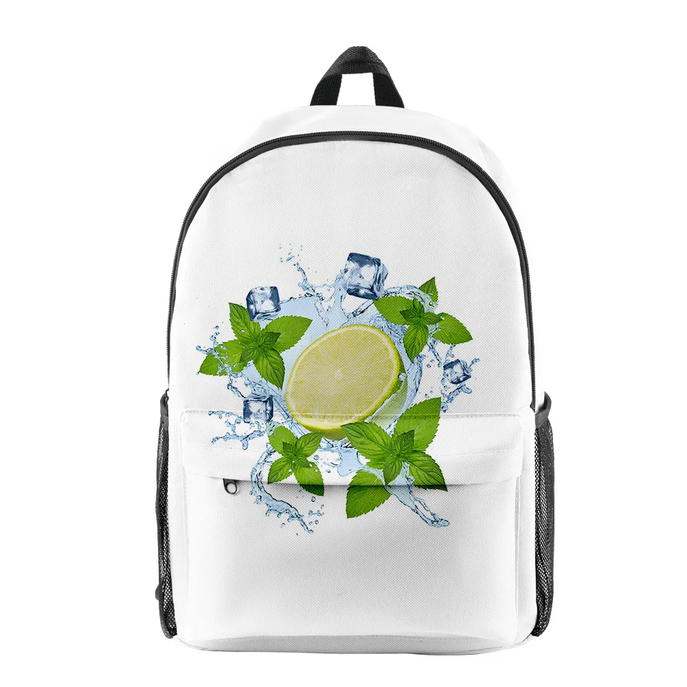 Hip Hop Popular lemon pupil Bookbag Notebook Backpacks 3D Print Oxford Waterproof Boys/Girls Travel Backpacks