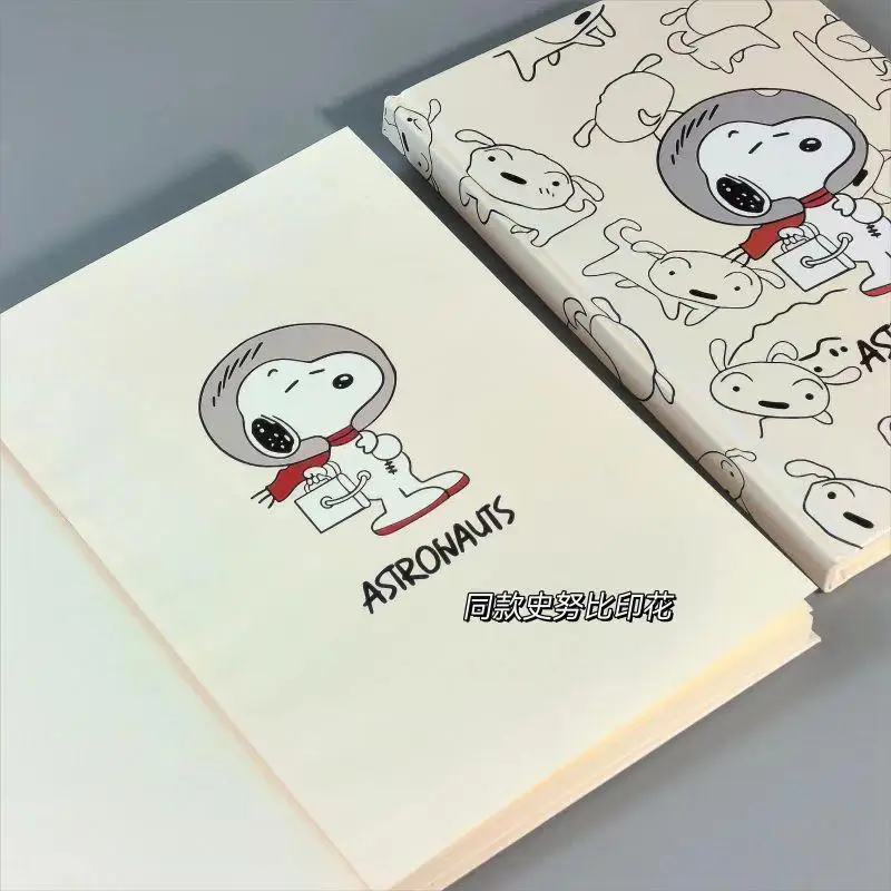 New Kawaii Cute Snoopy Notebook Hard Shell Notebook Student Class Notebook Thickened Durable Cartoon Ins Gift For Children