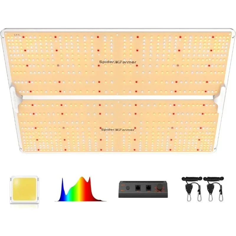 

HOME.SF4000 LED Grow Lights 4x4, with Samsung LM301B Diodes, Deeper Penetration and Dimmable, 450W Full-Spectrum
