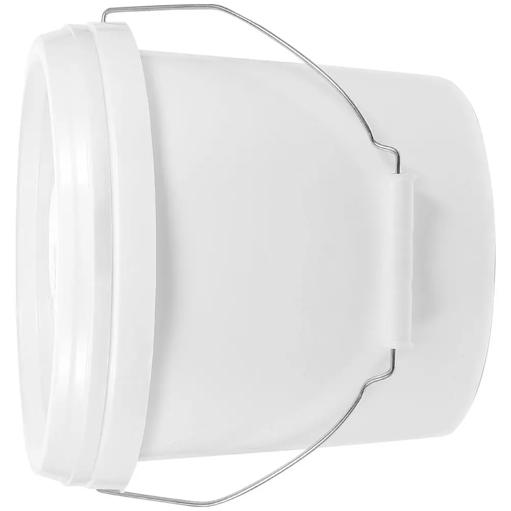 

1.75 Gallon Paint Bucket Lid Airtight Storage Container Heavy Duty Lightweight Iron Handle Multi Functional Pigment Container
