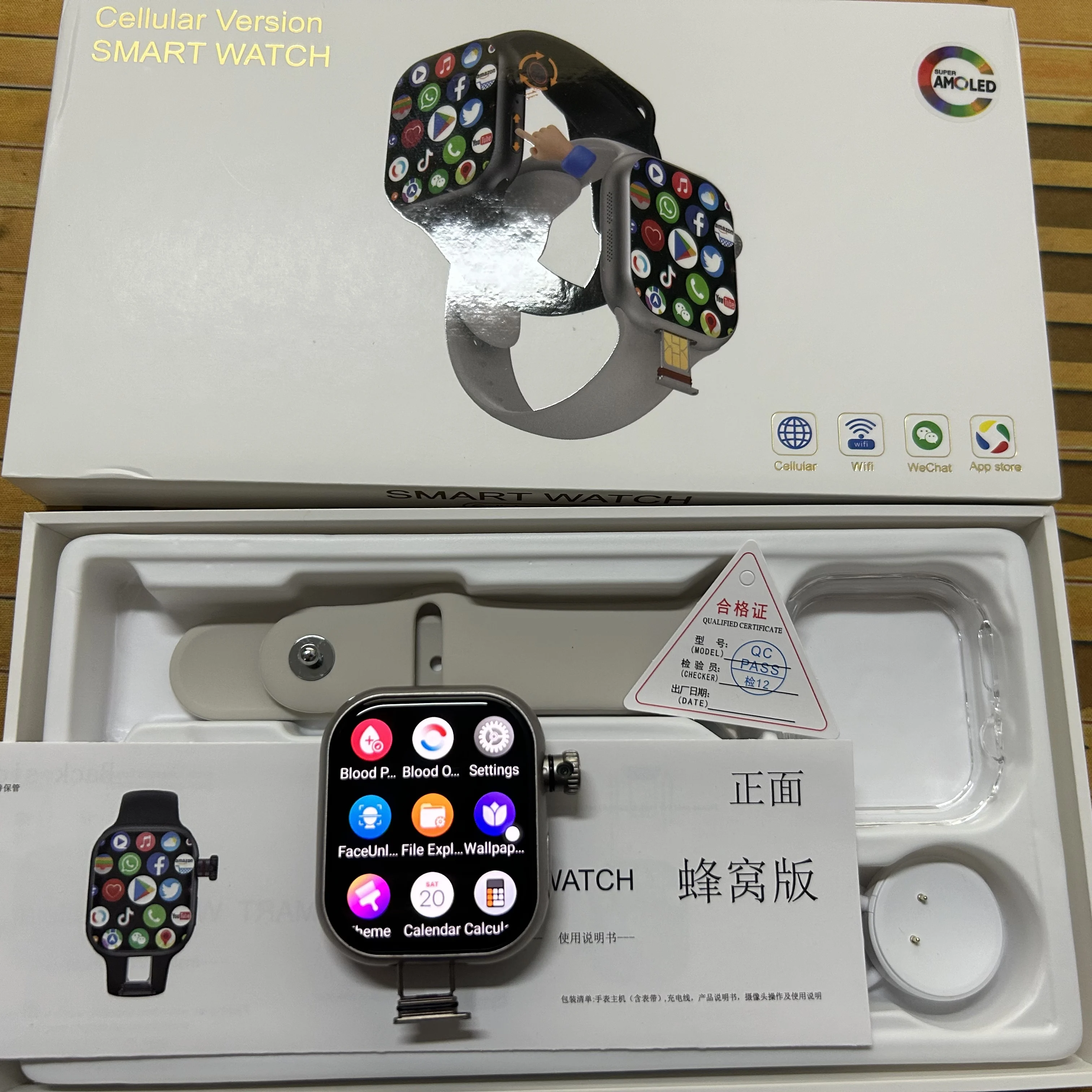 CD20 Smartwatch 2.29 بوصة Amoled أندرويد S10 Pro 5G ساعة ذكية للرجال مع كاميرا دوارة واي فاي شبكة GPS موقف بطاقة Sim Solt